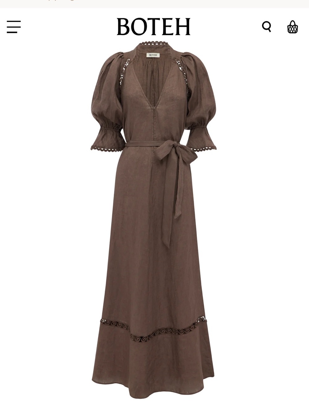 NWT Boteh Myra Smock Maxi Dress - Picture 3 of 6